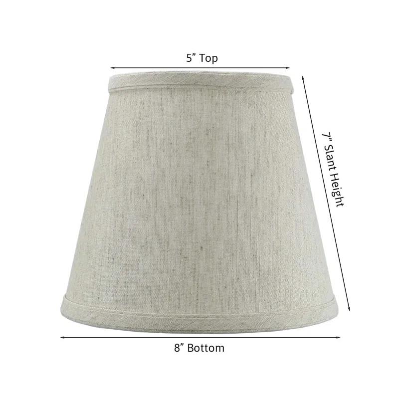 Home Concept Inc 7'' H x 8'' W Silk Empire Lamp Shade