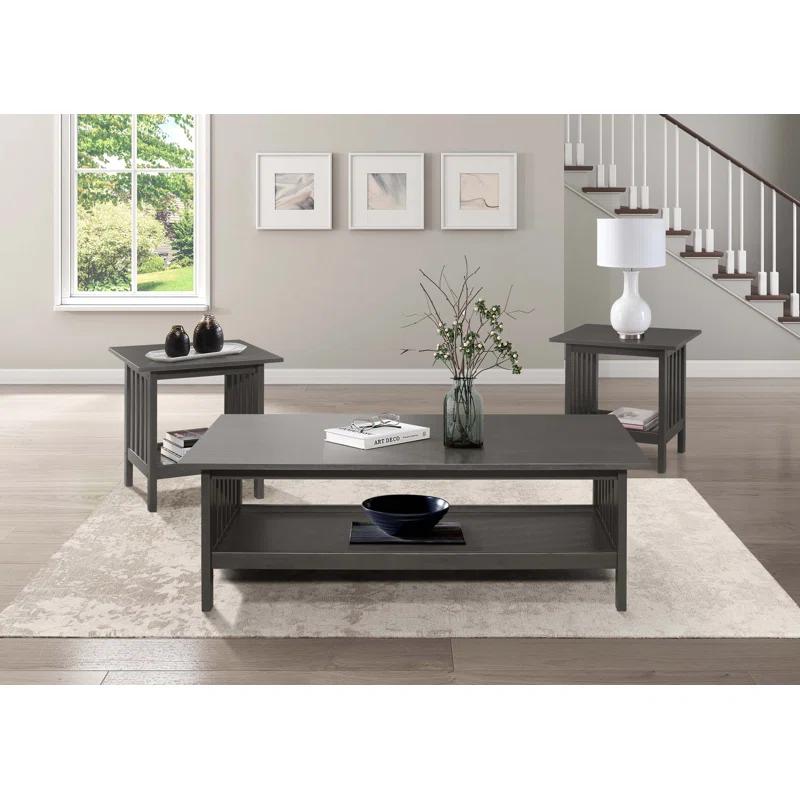 Benjara Wiston 3 - Piece Living Room Table Set
