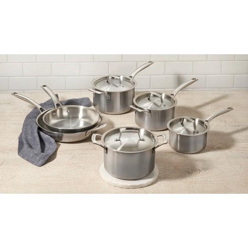 Le Creuset ® Essential Stainless Steel 10-Piece Cookware Set