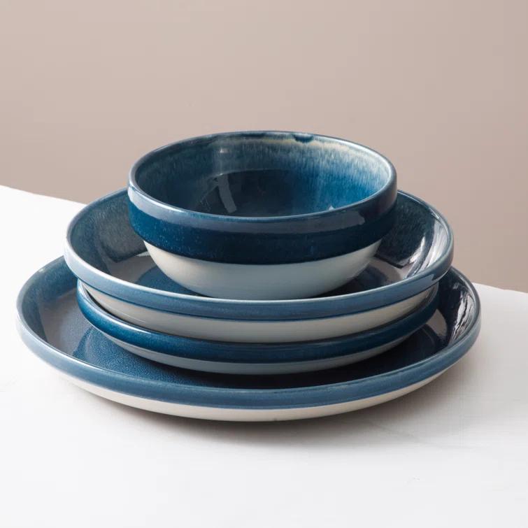 Sur La Table Kitchen Essentials Banquette 16 Piece Stoneware Dinnerware Set - Service for 4