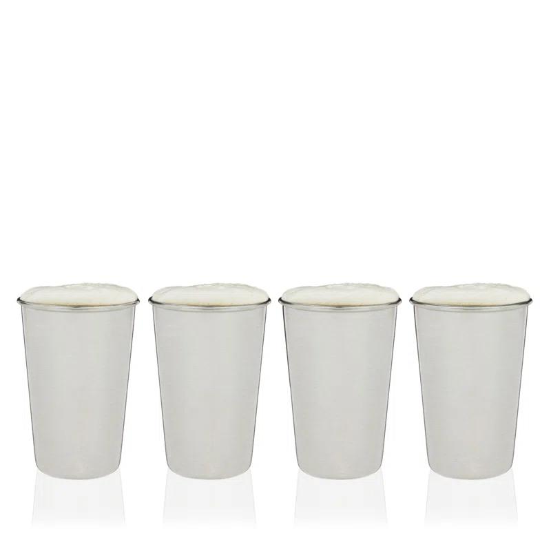True Stainless Steel Pint Glasses