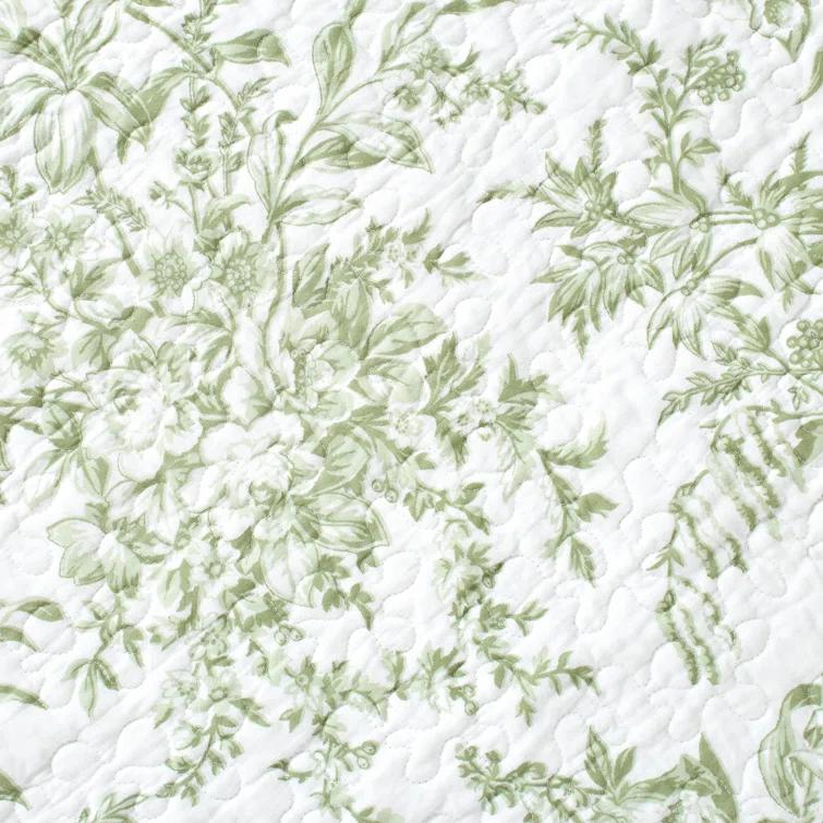 Laura Ashley Laura Ashley Bedford Cotton Reversible Quilt Set