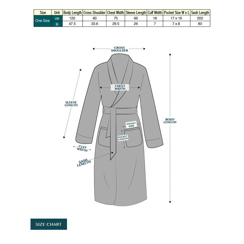 Rosalind Wheeler Speight Fleece Mid-Calf Bathrobe with Pockets