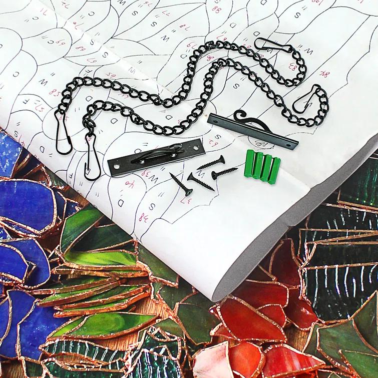 Design Toscano Asian Koi Stained Glass Window Panel