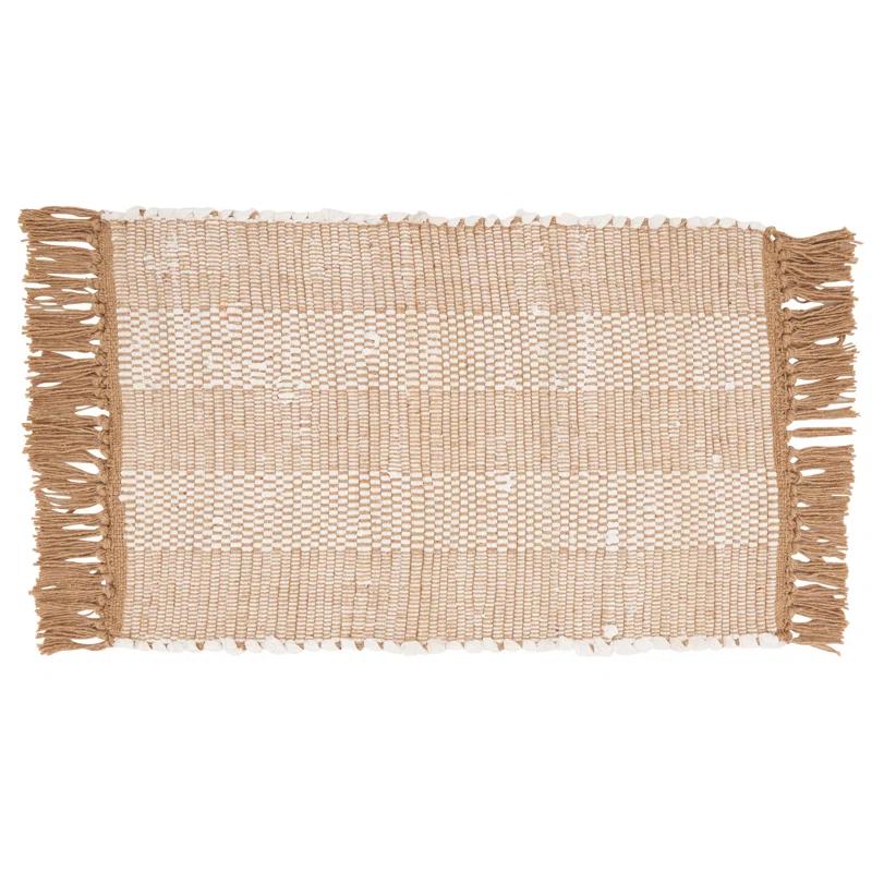 Cotton Striped Rectangle Placemat (Set of 4)