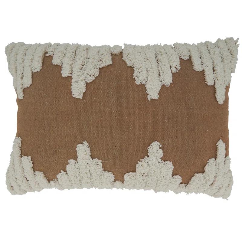 Saro Raissa Collection Cotton Throw Pillow