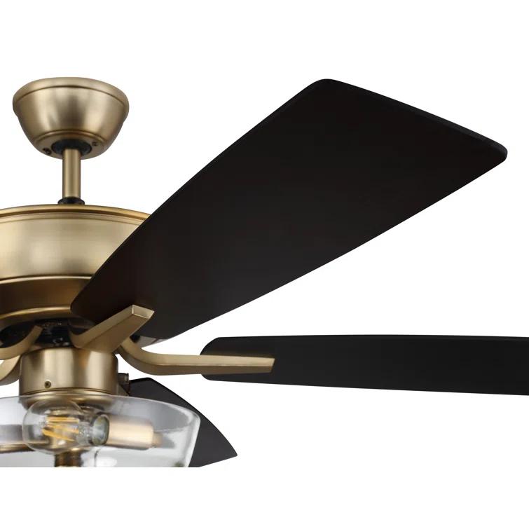 Craftmade Pro Plus 101 Clear Bowl Light Kit 52'' Ceiling Fan with Light Kit