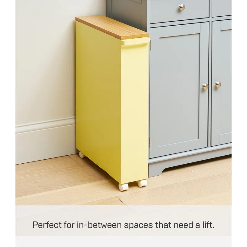 Tower Yamazaki Home Rolling Slim Bathroom Utility Cart, Storage Shelf Narrow Organizer Rack