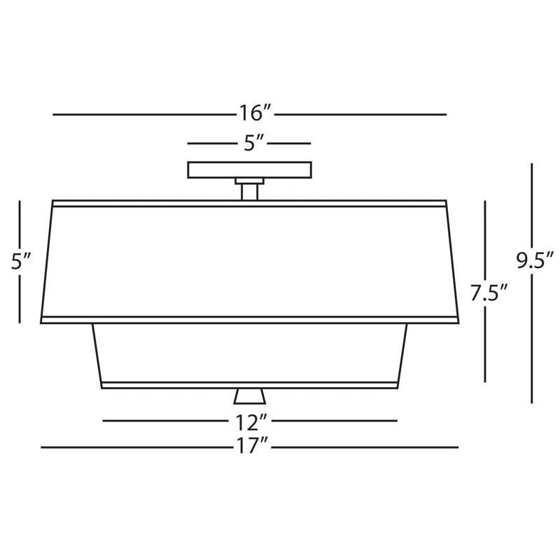 Robert Abbey Decker Flush Mount