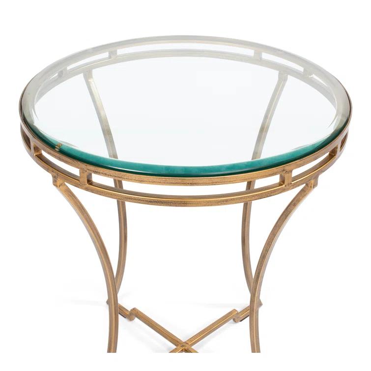 Sarreid Ltd Glass Top End Table