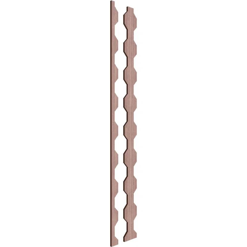 Ekena Millwork Pontiac Adjustable Wood Decorative Slat Wall Panel Kit