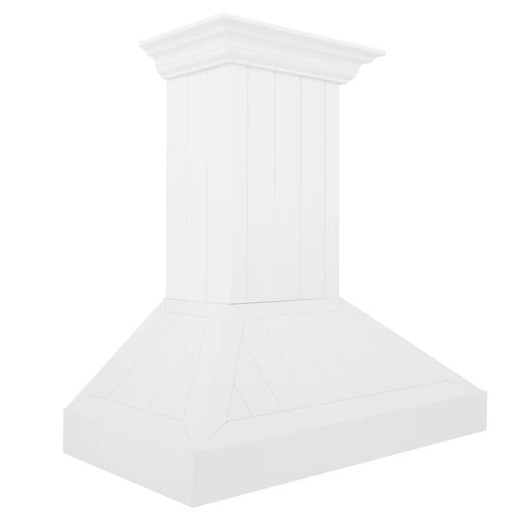 ZLINE 30 in. Convertible Vent Wooden Wall Mount Range Hood in Antigua & Walnut
