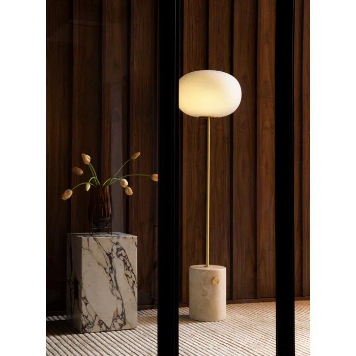 Audo Copenhagen JWDA 59" Brushed Brass Novelty Floor Lamp | Perigold
