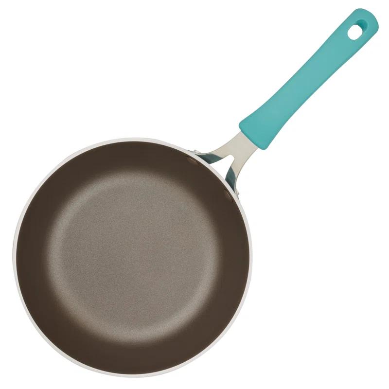 Agave Blue Aluminum Nonstick 3-Quart Saucier Pan