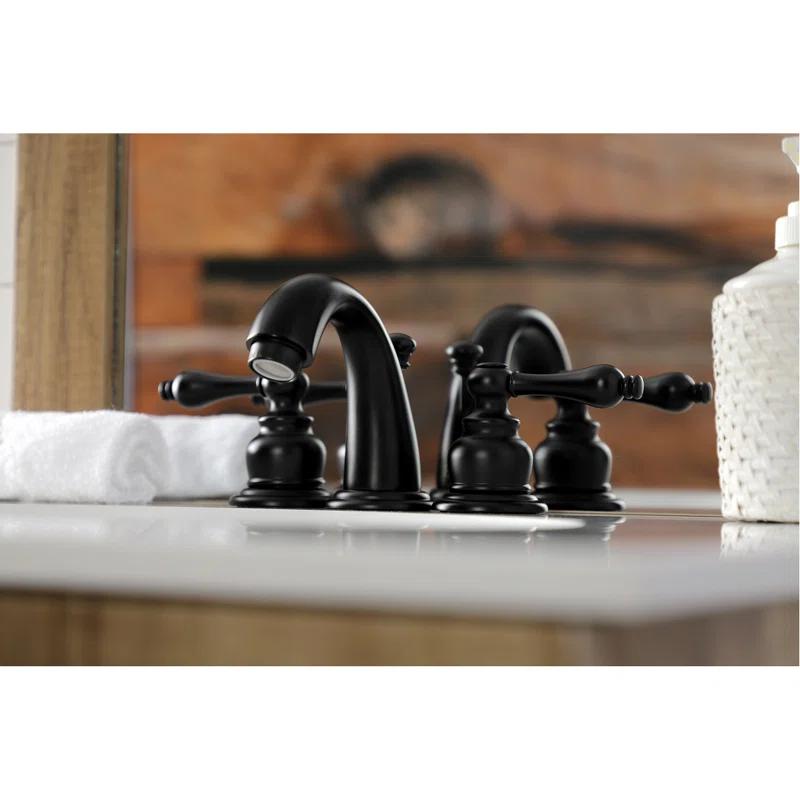 Kingston Brass KB910AL Kingston Brass Victorian Two-Handle 3-Hole Deck Mount Bathroom Faucet with Pop-Up