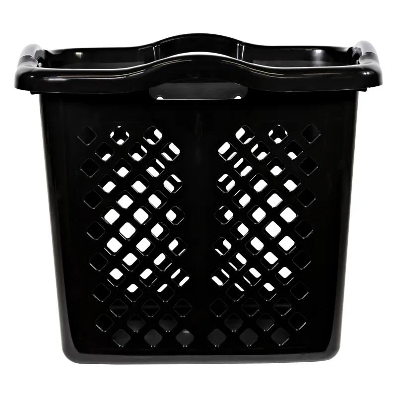 Home Logic Plastic Laundry Hamper with Handles (Set of 2)