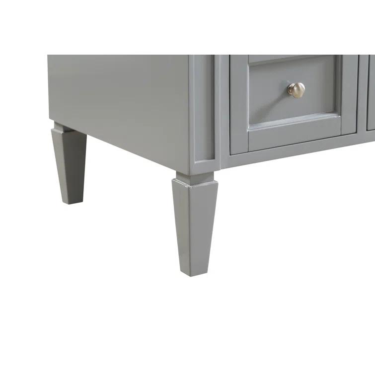 Rivers 40" Free-Standing Single Bathroom Vanity Set with Marble Vanity Top