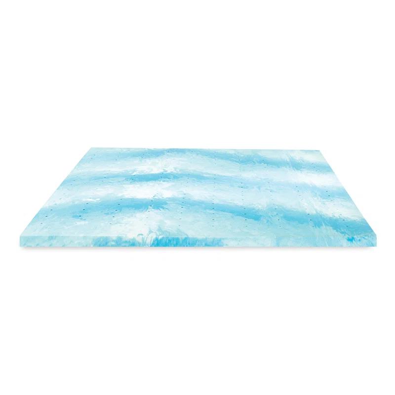 BodiPEDIC 3" Gel Swirl Memory Foam Mattress Topper & Reviews | Wayfair