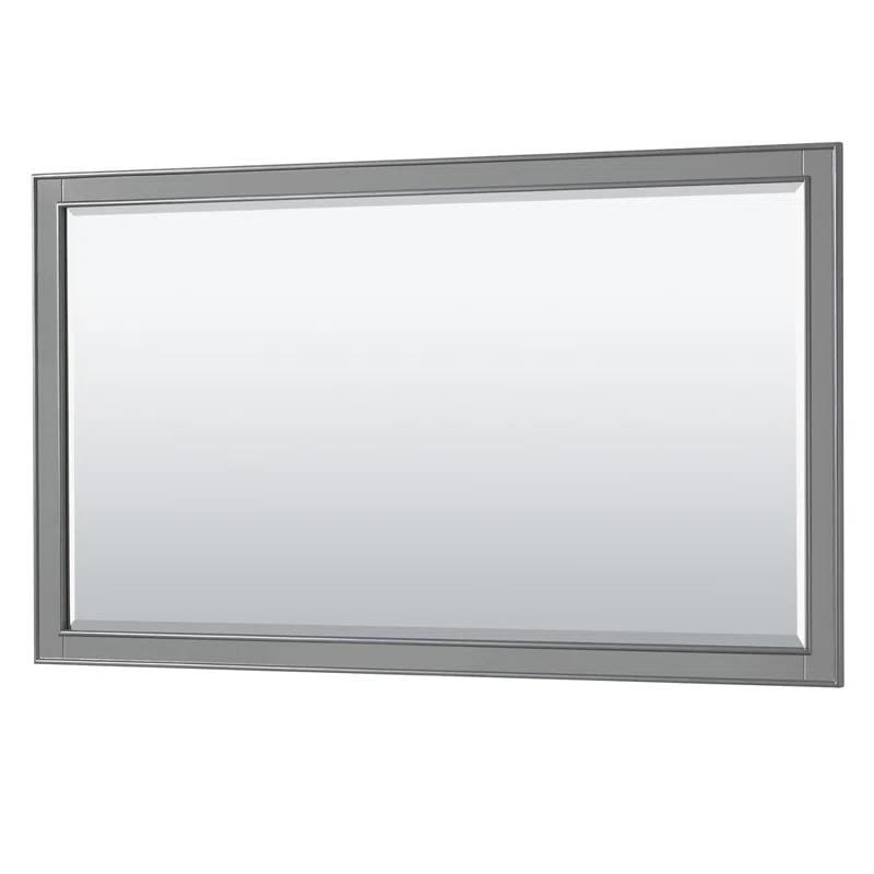Wyndham Collection Deborah 60'' Single Bathroom Vanity with Marble Top with Mirror