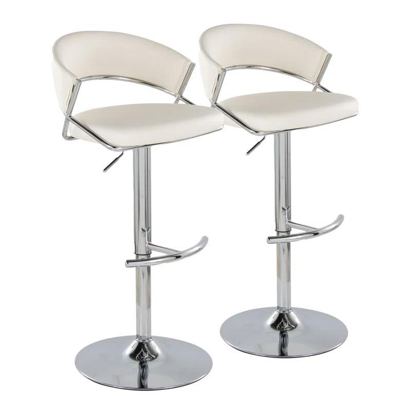 LumiSource Jie Adjustable Barstool - Set Of 2
