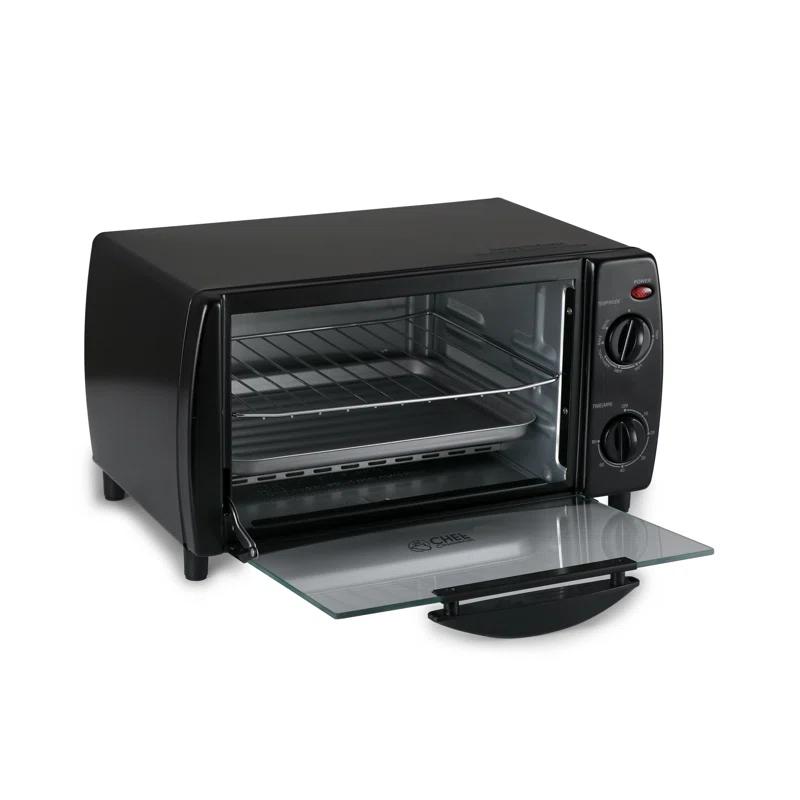 Commercial Chef Commercial Chef 10 Liter 4 Slice Mechanical Toaster Oven