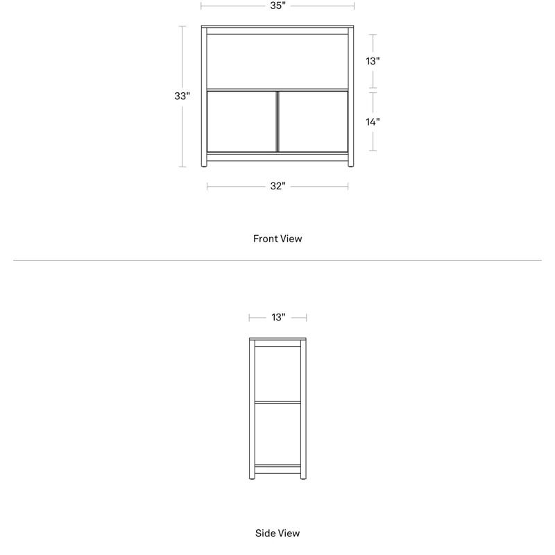 Blu Dot Open Plan Storage Bookcase