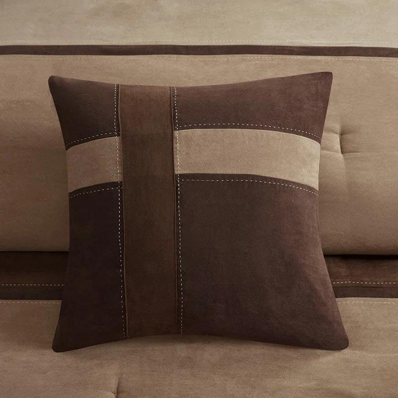 Gracie Mills Kimberly 7-Piece Contemporary Microsuede Comforter Set