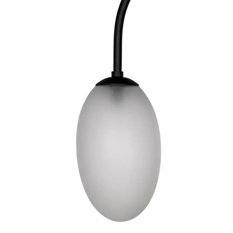 Noir Swan 74'' Matte Black Traditional Floor Lamp