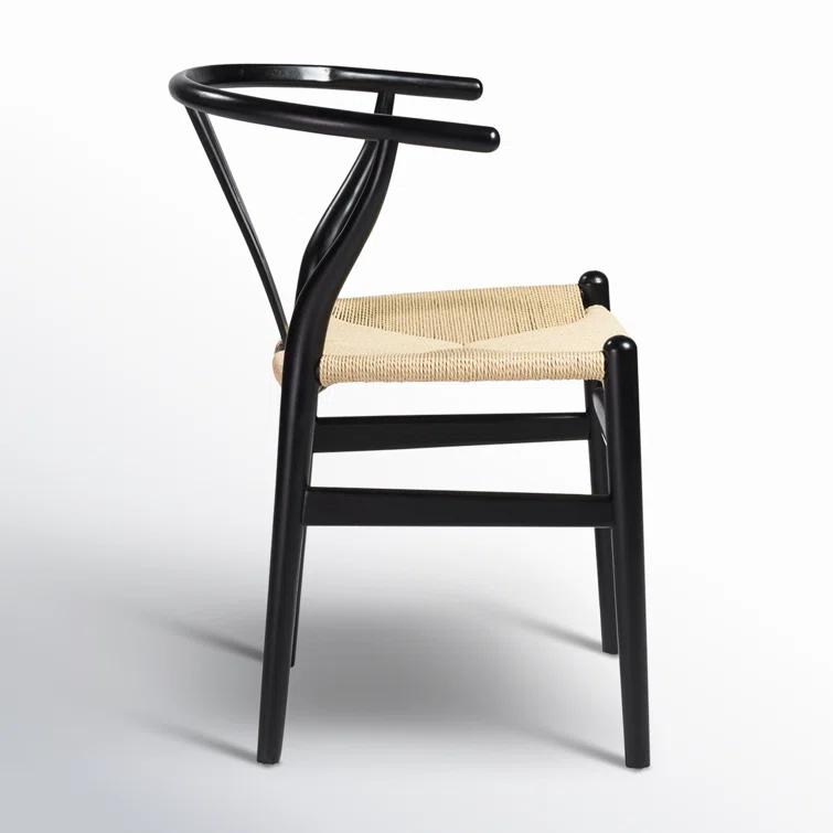 Cylia Dining Chair (Set of 2) - Black and Natural