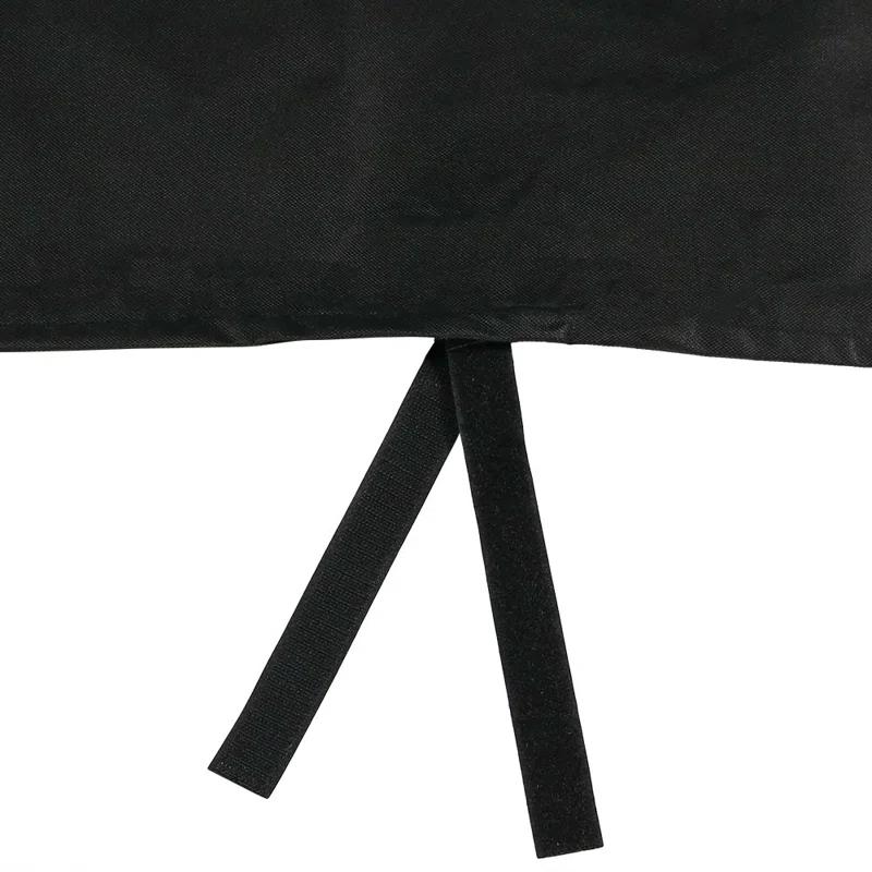 Arlmont & Co. Hamm Black Solid Firewood Log Rack Hoop Cover with PVC Backing