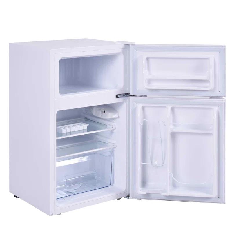 Costway Costway 3.2 Cubic Feet Portable Freestanding Mini Fridge with Freezer