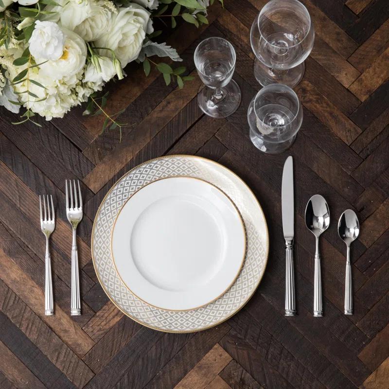 Doria 5 Piece 18/10 Stainless Steel Flatware Set, Service for 1
