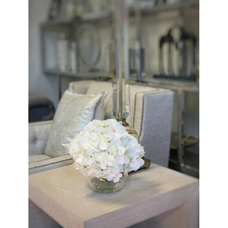 Creative Displays, Inc. Hydrangea In Glass Vase | Perigold