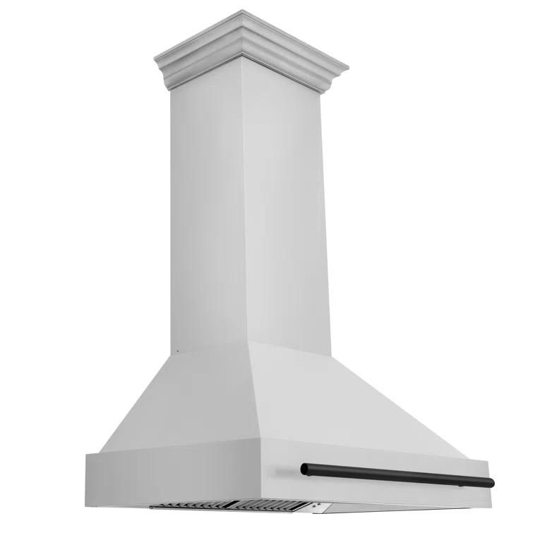 ZLINE ZLINE Autograph Edition 36 in. Stainless Steel Range Hood W/ Stainless Steel Shell & Champagne Bronze Handle 8654STZ-36-MB