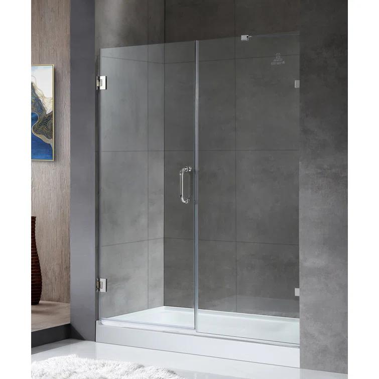 Consort 72" H Hinged Frameless Shower Door