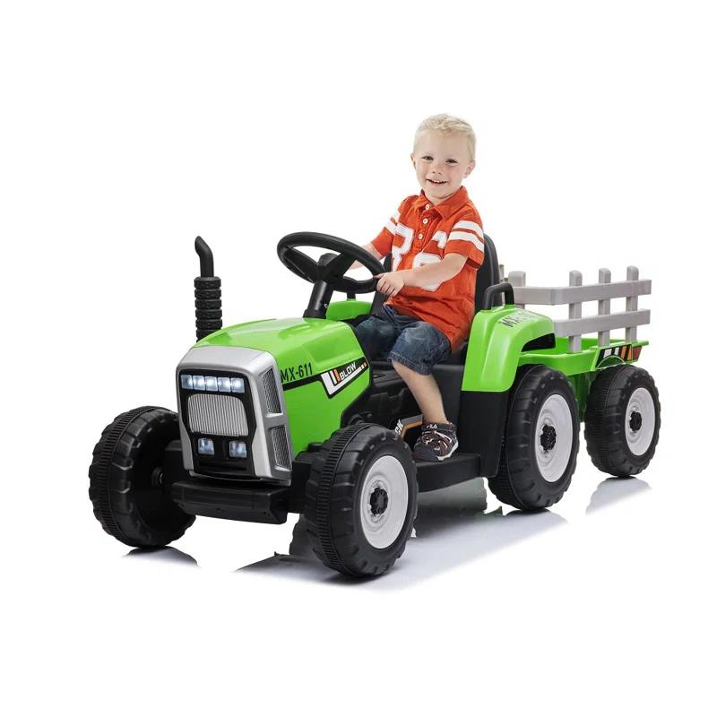 Costway Costway 12 Volt 1 Seater Tractors / Construction Battery Powered Ride On with Remote Control