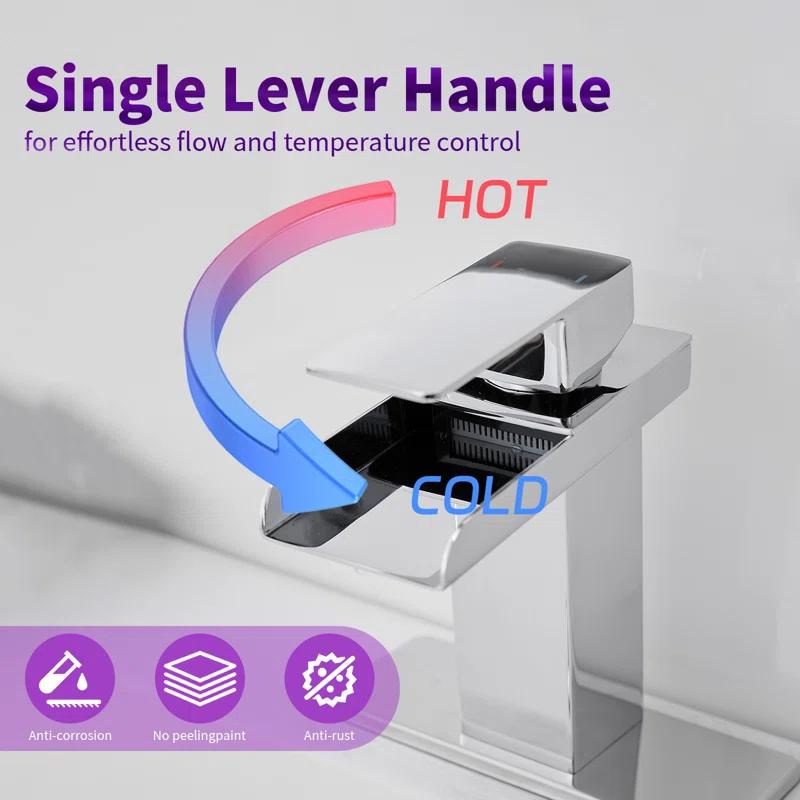 VIBRANTBATH 8009C-2 Single-Hole Single-handle Bathroom Faucet