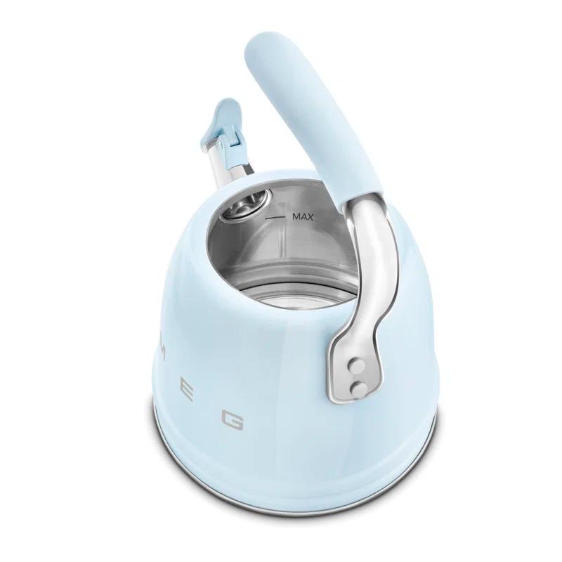 SMEG Pastel Blue Whistling Stovetop Kettle