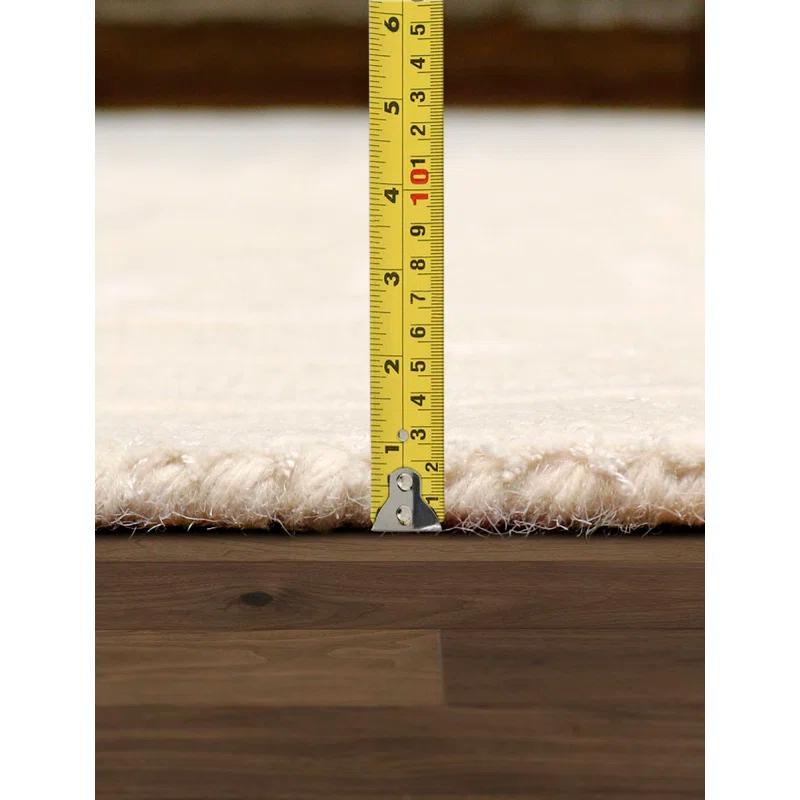 Pasargad Edgy Hand-Tufted Ivory Area Rug