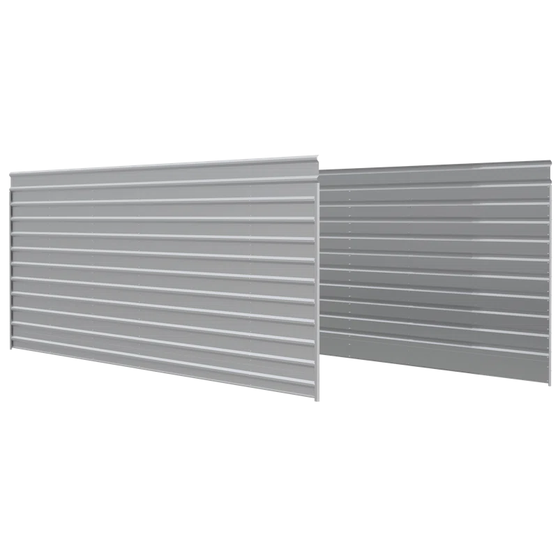 Arrow 29 ft Charcoal Two Sided Steel Enclosure