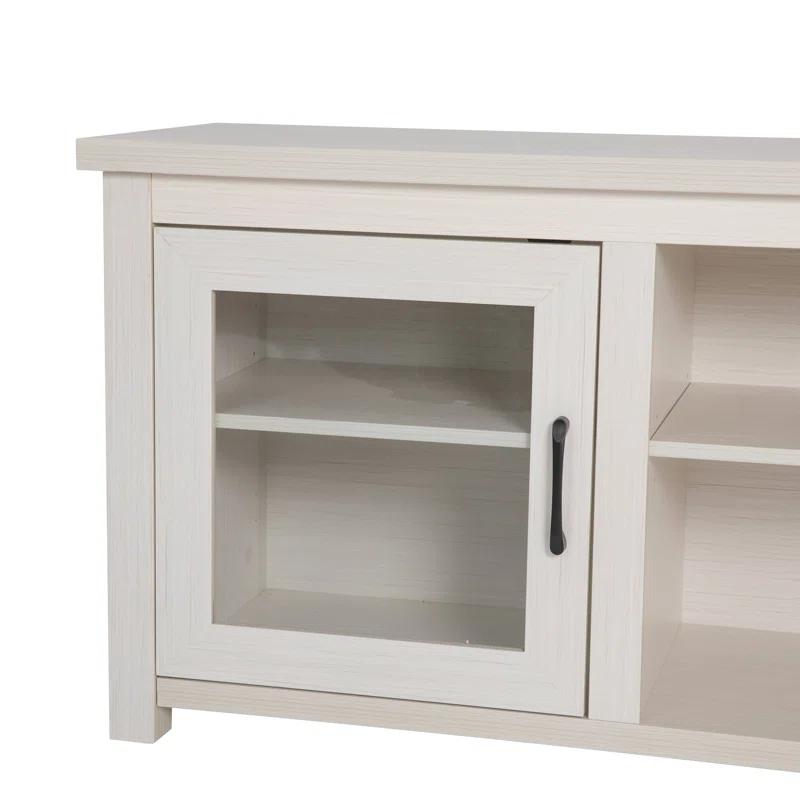 Flash Furniture Hatteras Classic TV Stand for up to 80" TVs with Glass Fronted Doors