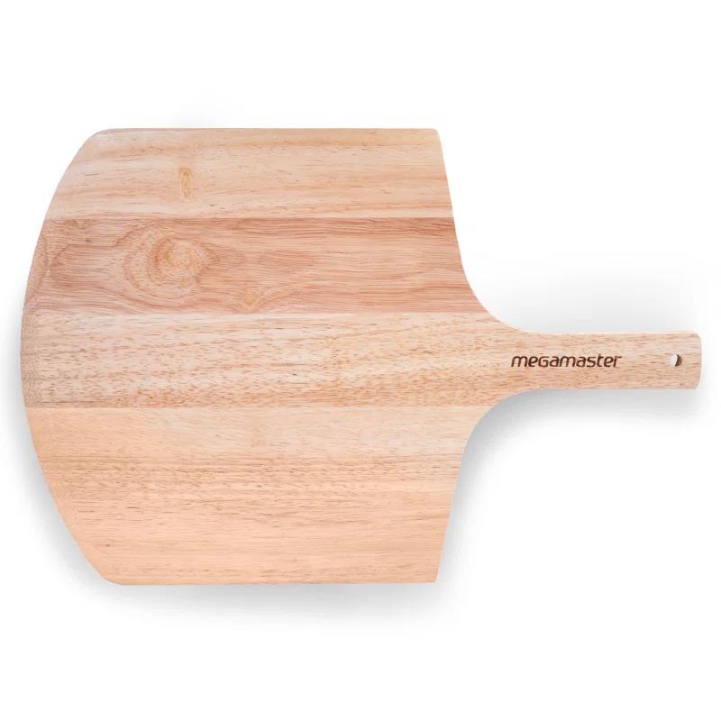 Megamaster Megamaster 12" Bamboo Pizza Peel – Wooden Pizza Paddle & Serving Board for Baking, Cheese, Bread, and Vegetables – Oven Accessory, 530-0048P
