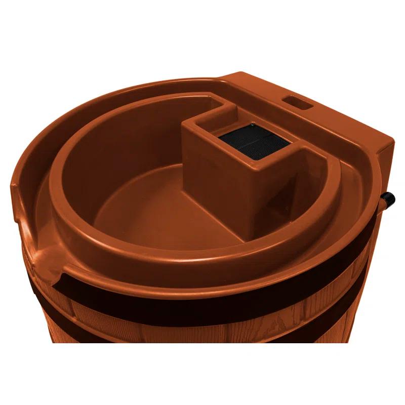 Good Ideas Good Ideas 65 Gallons Resin Drainable Dual Overflow Rain Barrel