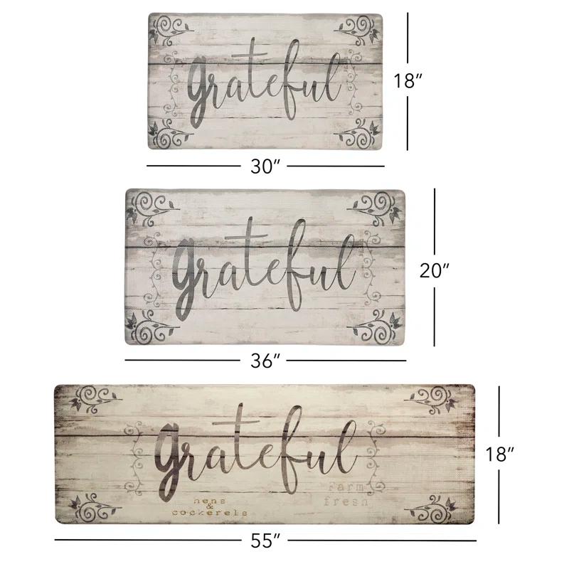 SoHome Cozy Living Grateful Floral Anti-Fatigue Mat