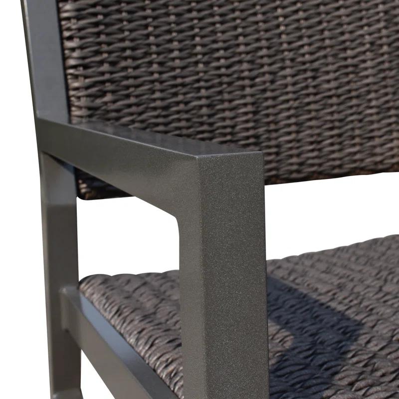 Courtyard Casual Furniture Outdoor Dining Armchair with Cushion (Set of 2)