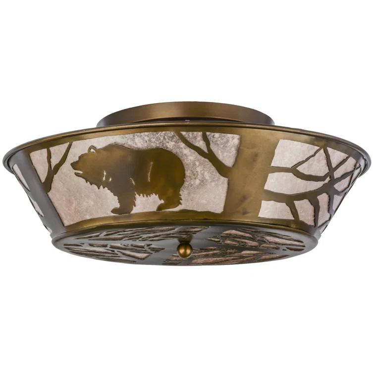 Meyda Lighting Mica Semi Flush Mount