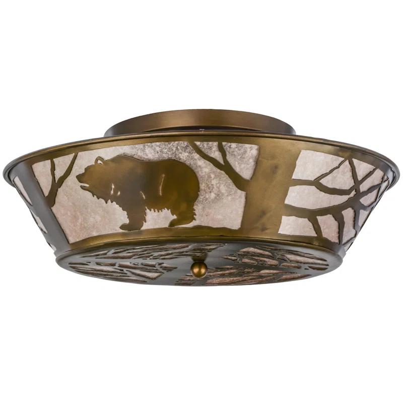 Meyda Lighting Mica Semi Flush Mount