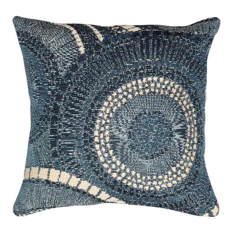 Liora Manne Marina Circles Indoor/Outdoor Pillow 18" X 18"