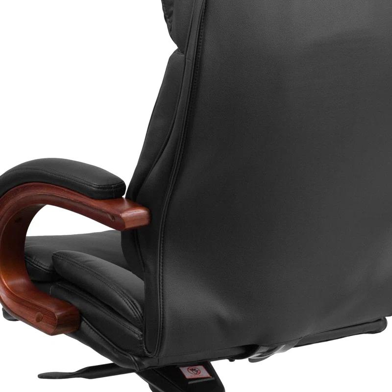 Flash Furniture High Back LeatherSoft Executive Swivel Ergonomic Office Chair with Synchro-Tilt Mechanism