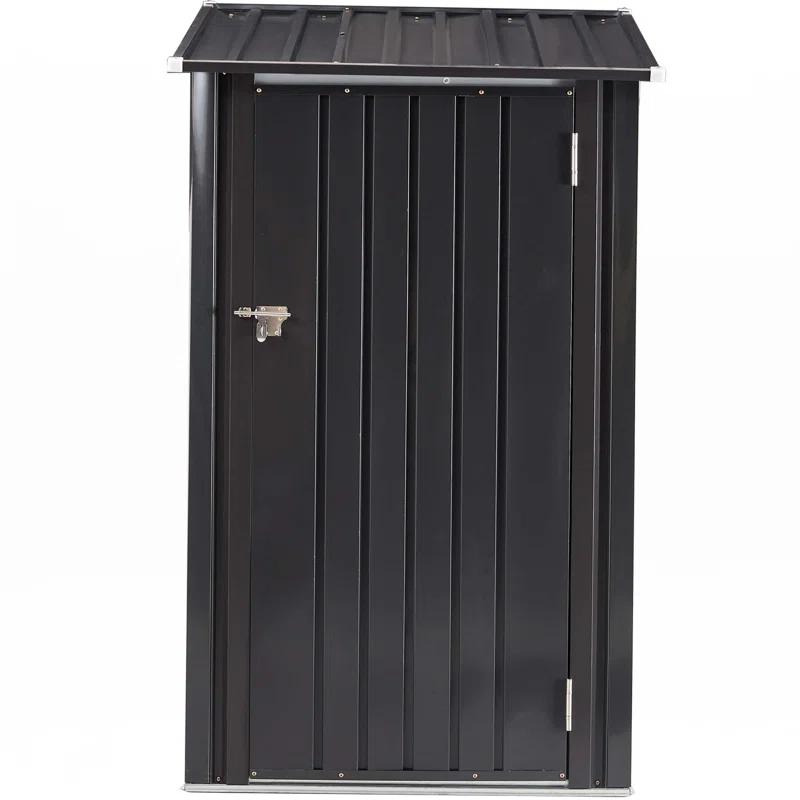 wtressa Outdoor Storage Shed, 3 X 3 FT Metal Steel Garden Shed With Single Lockable Door, Small Shed Outdoor Steel Utility Tool Shed For Backyard Patio Garden Lawn